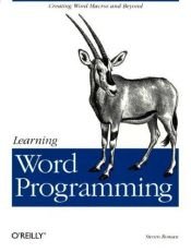 book cover of Learning Word programming by Steven Roman