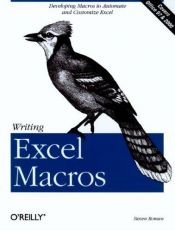 book cover of Writing Excel macros by Steven Roman