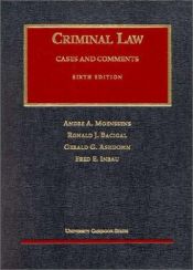 book cover of Cases and Comments on Criminal Law by Andre A. Moenssens