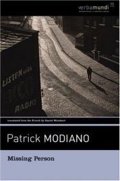 book cover of Missing Person by Patrick Modiano