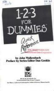 book cover of 1-2-3 for Dummies Quick Reference by John Walkenbach