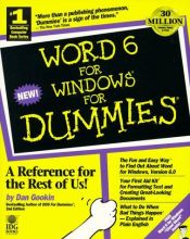 book cover of Word 6 for Windows for Dummies by Dan Gookin