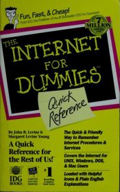 book cover of Internet for dummies by John R. Levine