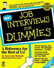 book cover of Job Interviews for Dummies (For Dummies) by Joyce Lain Kennedy