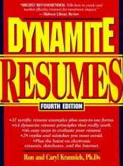 book cover of Dynamite resumes by Ronald L. Krannich