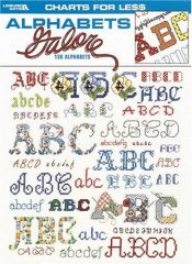 book cover of Alphabets Galore: 136 Alphabets by Leisure Arts