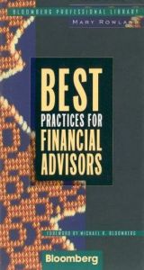 book cover of Best practices for financial advisors by Mary Rowland