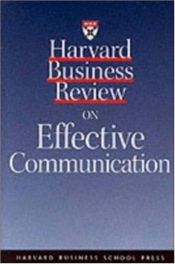 book cover of Effective Communication by Harvard Business School Press