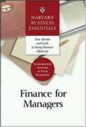 book cover of Finance for Managers (Harvard Business Essentials) by Harvard Business School Press