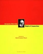 book cover of Right of Inspection by Жак Деррида