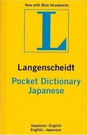 book cover of Langenscheidt's Pocket Dictionary: Japanese by Langenscheidt Publishers