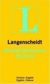 book cover of Langenscheidt's Pocket Chinese Dictionary by Langenscheidt Publishers