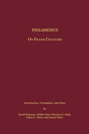 book cover of Philodemus: On Frank Criticism by David Konstan