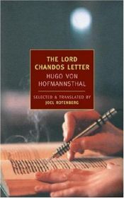 book cover of The Lord Chandos Letter by Джон Банвил|Хуго фон Хофманстал