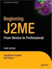 book cover of Beginning J2ME Platform: From Novice to Professional by Jonathan Knudsen