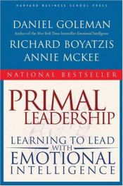 book cover of Primal Leadership by Daniel Goleman