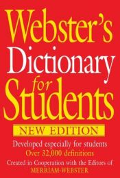 book cover of Webster's new students dictionary by Websters