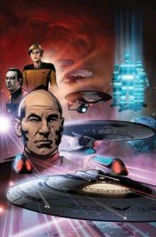 book cover of Star Trek: The Next Generation - The Space Between (Star Trek (Idw)) by David Tischman