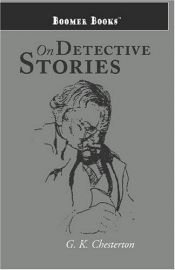 book cover of On Detective Stories by Gilberts Kīts Čestertons