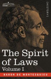 book cover of De l'esprit des lois by Charles Louis de Secondat Montesquieu