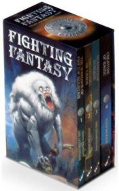 book cover of Fighting Fantasy: "Warlock of Firetop Mountain", "Citadel of Chaos", "Deathtrap Dungeon", "Creature of Havoc" (Fighting Fantasy) by Steve Jackson