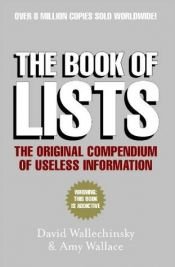 book cover of The Book of Lists by David Wallechinsky