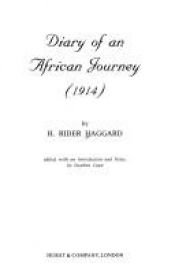 book cover of Diary of an African journey by Генри Райдер Хаггард