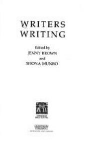 book cover of Writers Writing by Jenny Brown