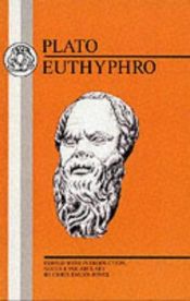 book cover of Εὐθύφρων: Platonis Euthyphro (Pitt Press Series) by เพลโต