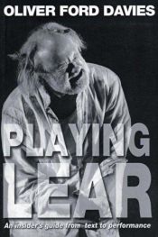 book cover of Playing Lear by Oliver Ford Davies