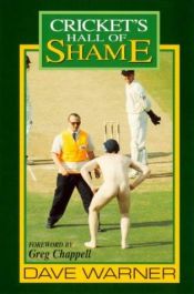 book cover of Cricket's hall of shame by Dave Warner
