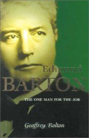 book cover of Edmund Barton by Geoffrey Bolton