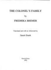 book cover of The Colonel's Family by Fredrika Bremer