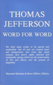 book cover of Thomas Jefferson: Word for Word (Word for Word Series) by תומאס ג'פרסון