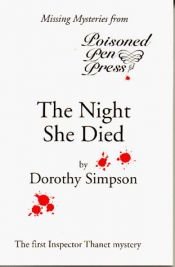 book cover of The Night She Died by Dorothy Simpson