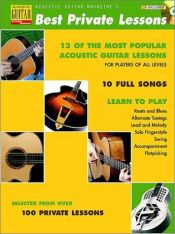 book cover of Acoustic Guitar Magazine's Best Private Lessons by none given