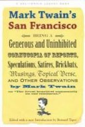 book cover of Mark Twain's San Francisco (California Legacy) by 馬克·吐溫