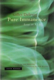 book cover of Pure Immanence by 吉尔·德勒兹