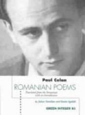 book cover of Romanian Poems by Paul Celan