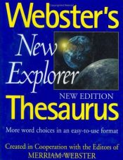 book cover of Webster's New Explorer Thesaurus by Websters