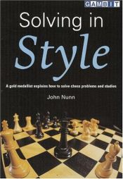 book cover of Solving in Style by John Nunn