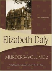 book cover of The Murders in Volume 2 (Henry Gamandge Mysteries) by Elizabeth Daly