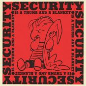 book cover of Security is a Thumb and a Blanket by Charles M. Schulz