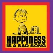 book cover of Happiness is a sad song by Charles M. Schulz