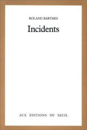 book cover of Incidents by Roland Barthes