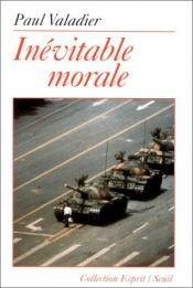 book cover of Inévitable morale by Paul Valadier