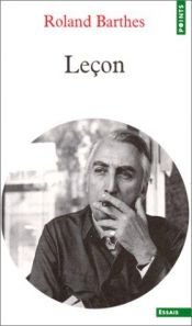 book cover of Lecon by Rolāns Barts