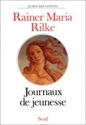 book cover of Journaux de jeunesse by Rainer Maria Rilke