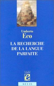 book cover of Die Suche nach der vollkommenen Sprache by Umberto Eco