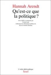 book cover of ¿Que es la politica? by Hannah Arendt